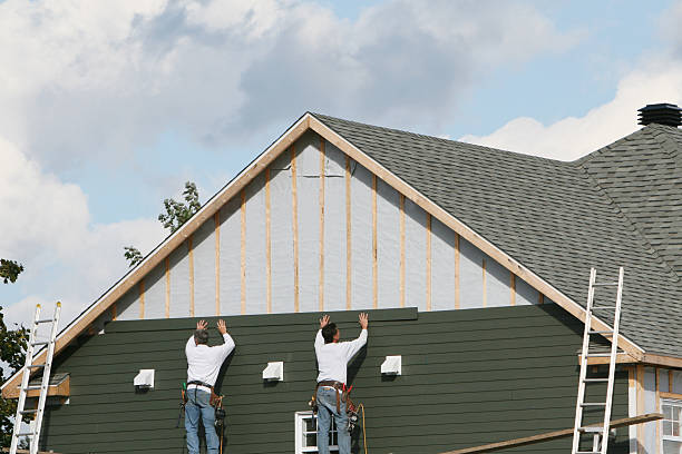 Professional Vinyl Siding technician working in Rebuck, PA